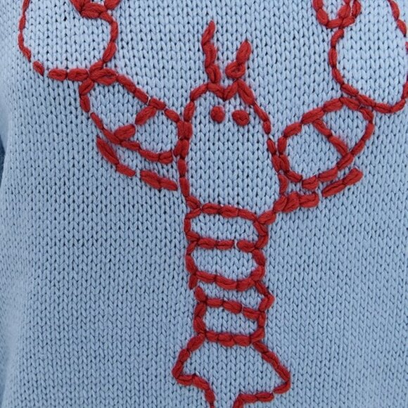 Bailey Rose Lobster Sweater Small Blue/Red - Picture 4 of 16